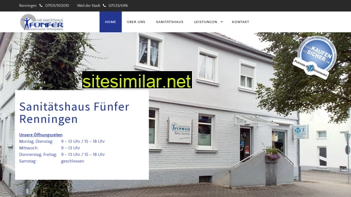 sanitaetshaus-fuenfer.de alternative sites