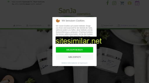 sanja-cosmetics.de alternative sites