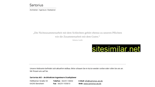 sartorius-ais.de alternative sites