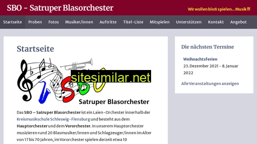 satruperblasorchester.de alternative sites