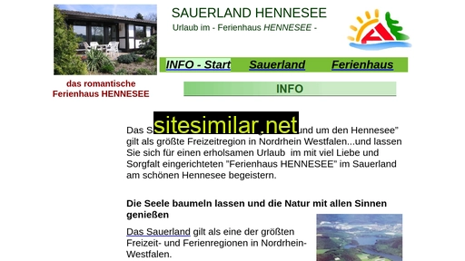 sauerland-hennesee.de alternative sites