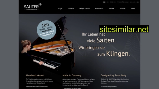 sauter-pianos.de alternative sites
