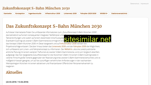sbahn2030.de alternative sites