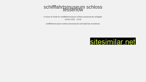 schifffahrtsmuseum-schloss-tessenow.de alternative sites