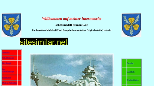 Schiffsmodell-bismarck similar sites