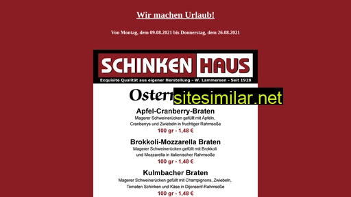 schinkenhaus-steinheim.de alternative sites