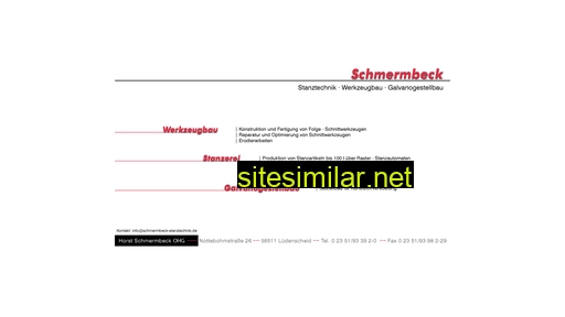 schmermbeck-stanztechnik.de alternative sites