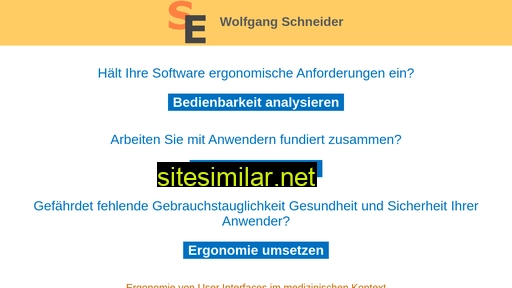 Schneider-ergonomie similar sites