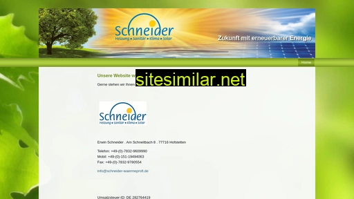 schneider-waermeprofi.de alternative sites