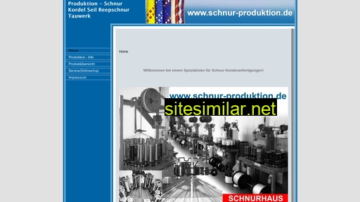 Schnur-produktion similar sites