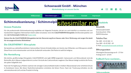 schoenwaldgmbh.de alternative sites