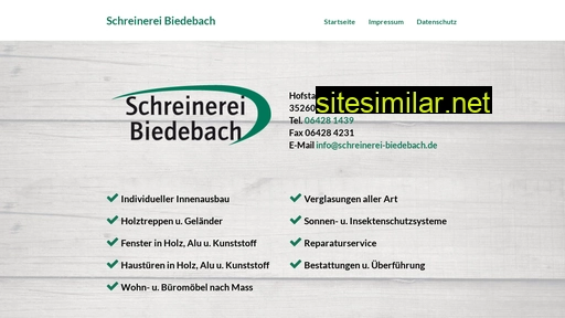 schreinerei-biedebach.de alternative sites