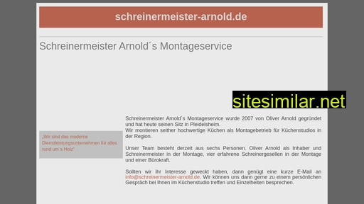 schreinermeister-arnold.de alternative sites