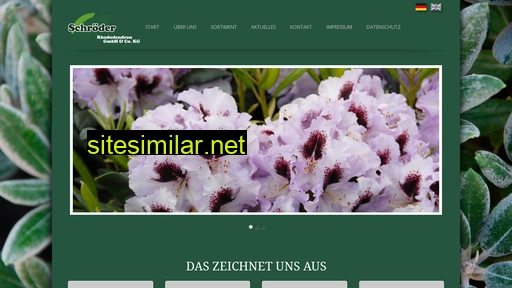 schroeder-rhododendron.de alternative sites