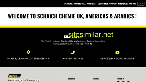 schaich-chemie.de alternative sites