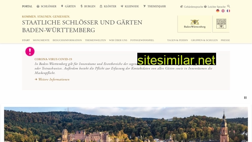 Schloesser-und-gaerten similar sites