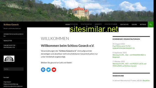 schlossgoseck.de alternative sites