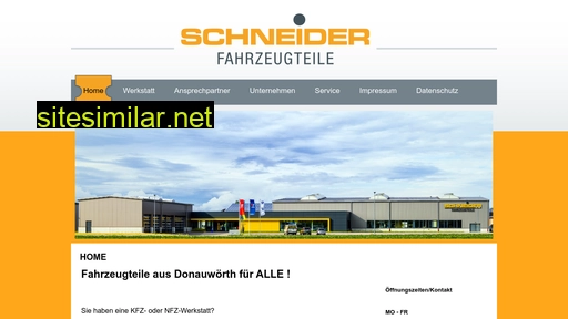 Schneider-fahrzeugteile similar sites