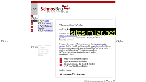 schnoes-bau.de alternative sites