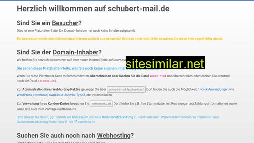 schubert-mail.de alternative sites