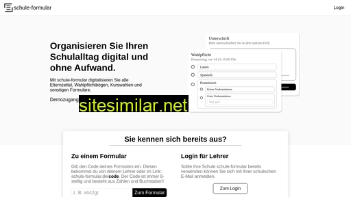 schule-formular.de alternative sites