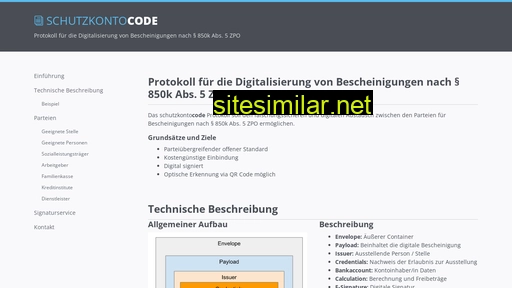 schutzkontocode.de alternative sites