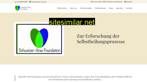 schweizeraraufoundation.de alternative sites