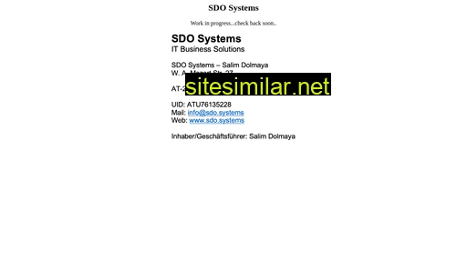 Sdo-systems similar sites