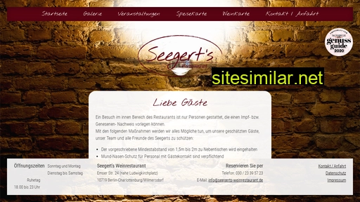 seegerts-weinrestaurant.de alternative sites