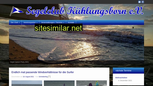 segelclub-kuehlungsborn.de alternative sites