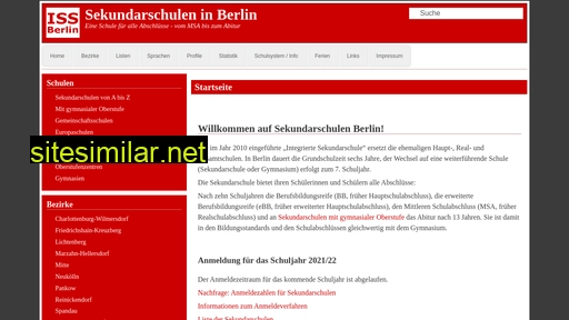 Sekundarschulen-berlin similar sites