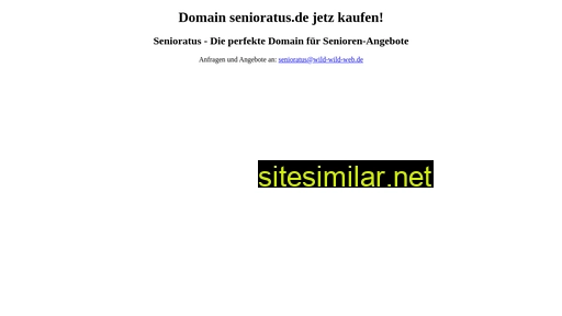 senioratus.de alternative sites