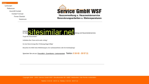 service-gmbh-wsf.de alternative sites