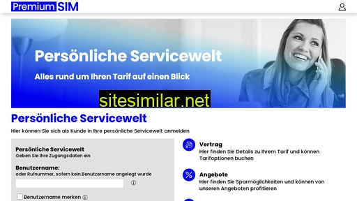 service.premiumsim.de alternative sites