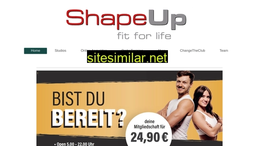 Shapeup-fitness similar sites