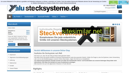 shop.alu-stecksysteme.de alternative sites