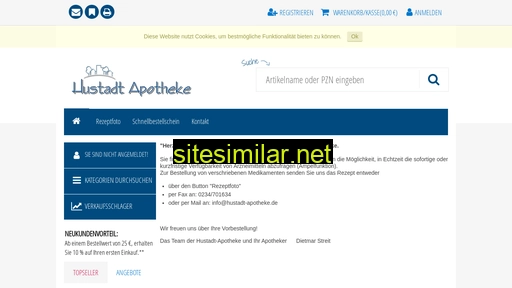 shop.hustadt-apotheke.de alternative sites