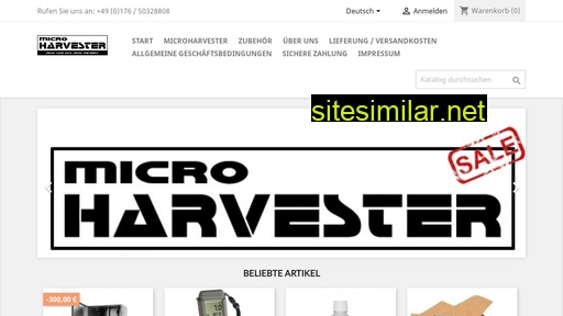 shop.microharvester.de alternative sites