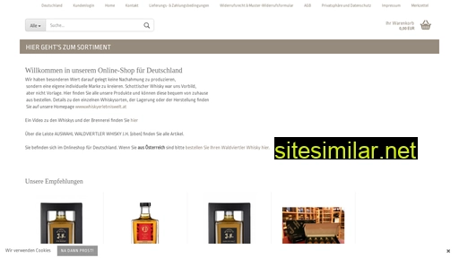 shop.waldviertlerwhisky.de alternative sites