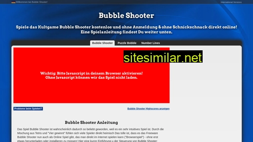 shooter-bubble.de alternative sites