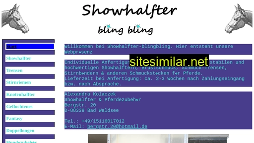 showhalfter-blingbling.de alternative sites