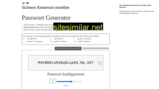 Sicheres-passwort-erstellen similar sites