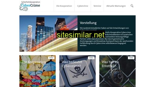 sicherheitskooperation-cybercrime.de alternative sites