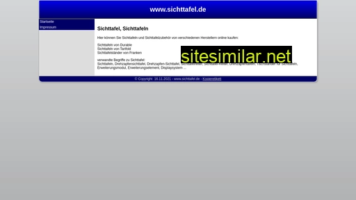sichttafel.de alternative sites