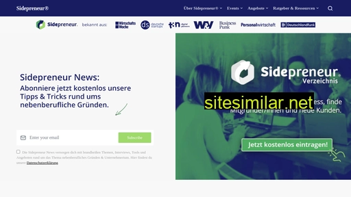 Sidepreneur similar sites