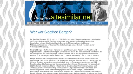 Siegfried-berger-stiftung similar sites