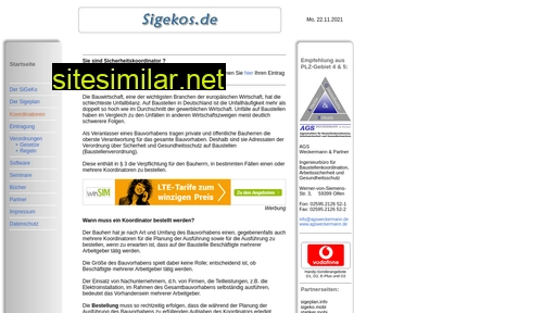 sigekos.de alternative sites