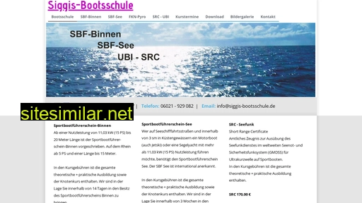 siggis-bootsschule.de alternative sites