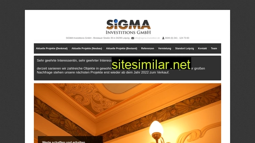 Sigma-investition similar sites