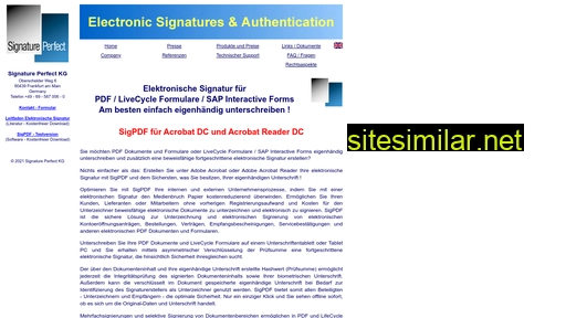 Signature-perfect similar sites